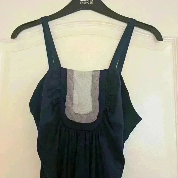 Vintage 70s long navy dress  with Jacket - Picture 7 of 12